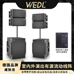 ドイツ WEDL ダブル 12inch プロフェッショナル ライン アレイ アクティブ スピーカー ステージ パフォーマンス屋外サブウーファー オーディオ