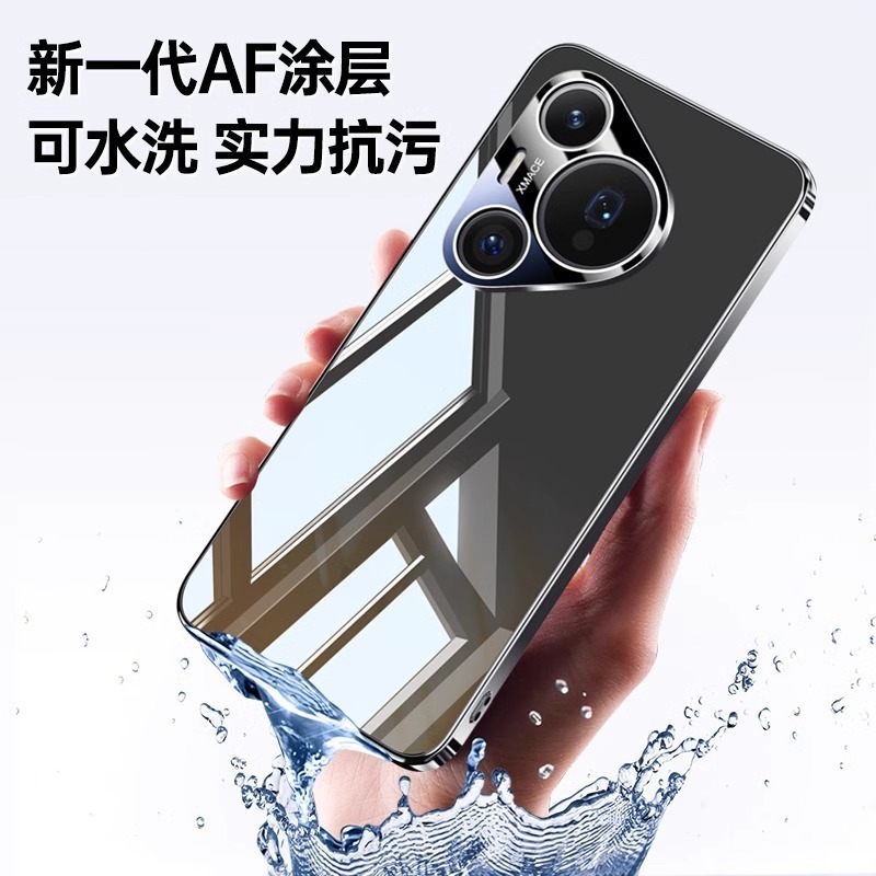 Huawei Pura70 携帯電話ケース p70pro+ 新しいウルトラレンズオールインクルーシブシリコン落下防止保護カバー男性用に適しています|undefined