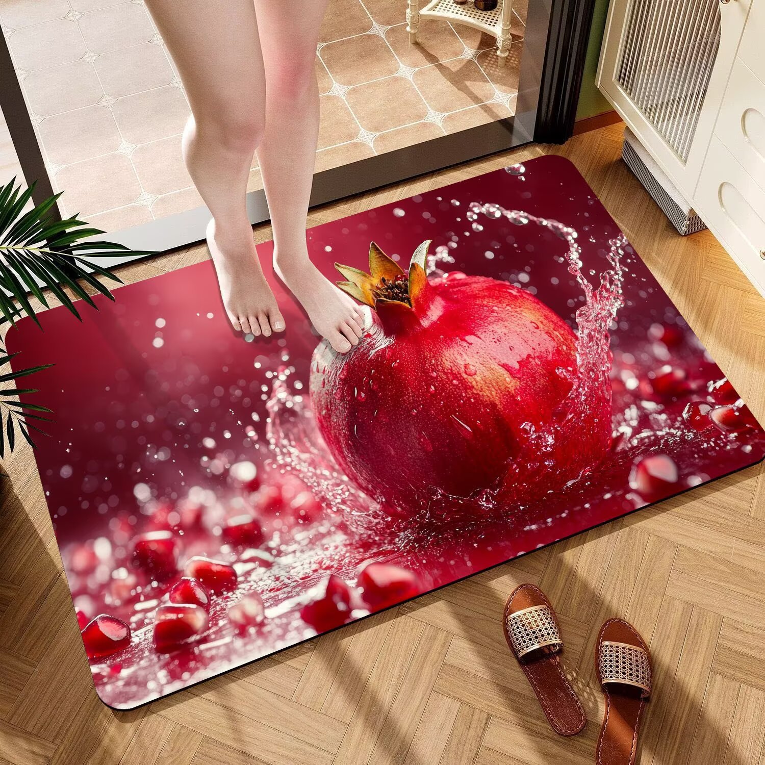 3d Fruit Diatomaceous Earth Bathroom Bath Mat Non-slip Absorbent_voghion.com