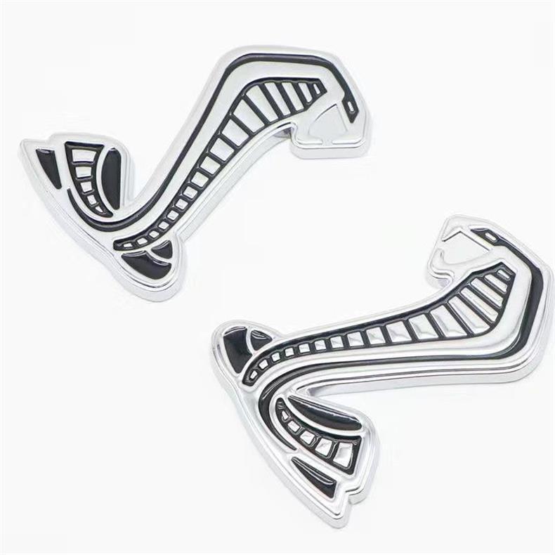 Personalized 3D three-dimensional Mustang car emblem, Shelby front grille emblem, Mustang car emblem, modified Cobra tail emblem, personalized and creative
