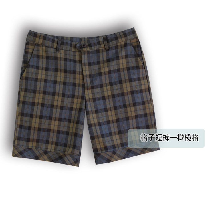 2 橄榄格--格子短裤.jpg