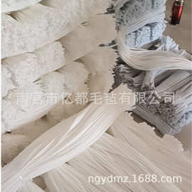 背胶白色毛毡条   背胶工业化纤毛毡条 加长背胶毛毡条