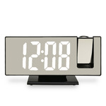 Проекция будильник Крест -Борандер простой рабочий стол LED многофункциональный цифровой часы студент творческий led зеркало электронный будильник