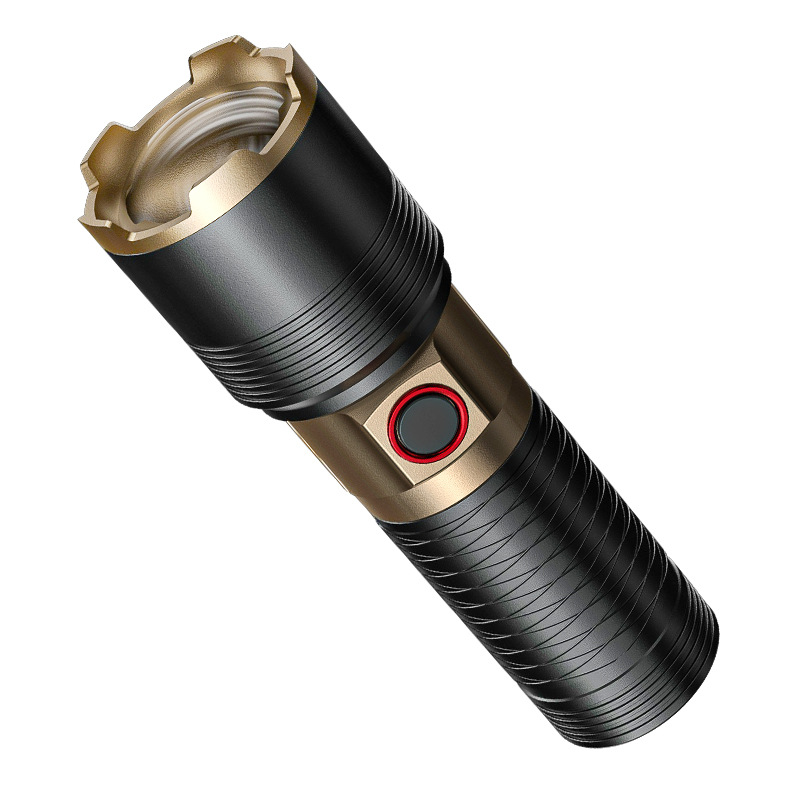 Nueva linterna transfronteriza luz fuerte láser blanco de larga duración linterna portátil al aire libre de alta potencia