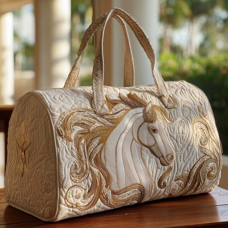 2026 New Cross-Border Animal Horse Series Casual Short-Distance Portable Printed Travel Bag Multifunctional Sports Fitness Bag