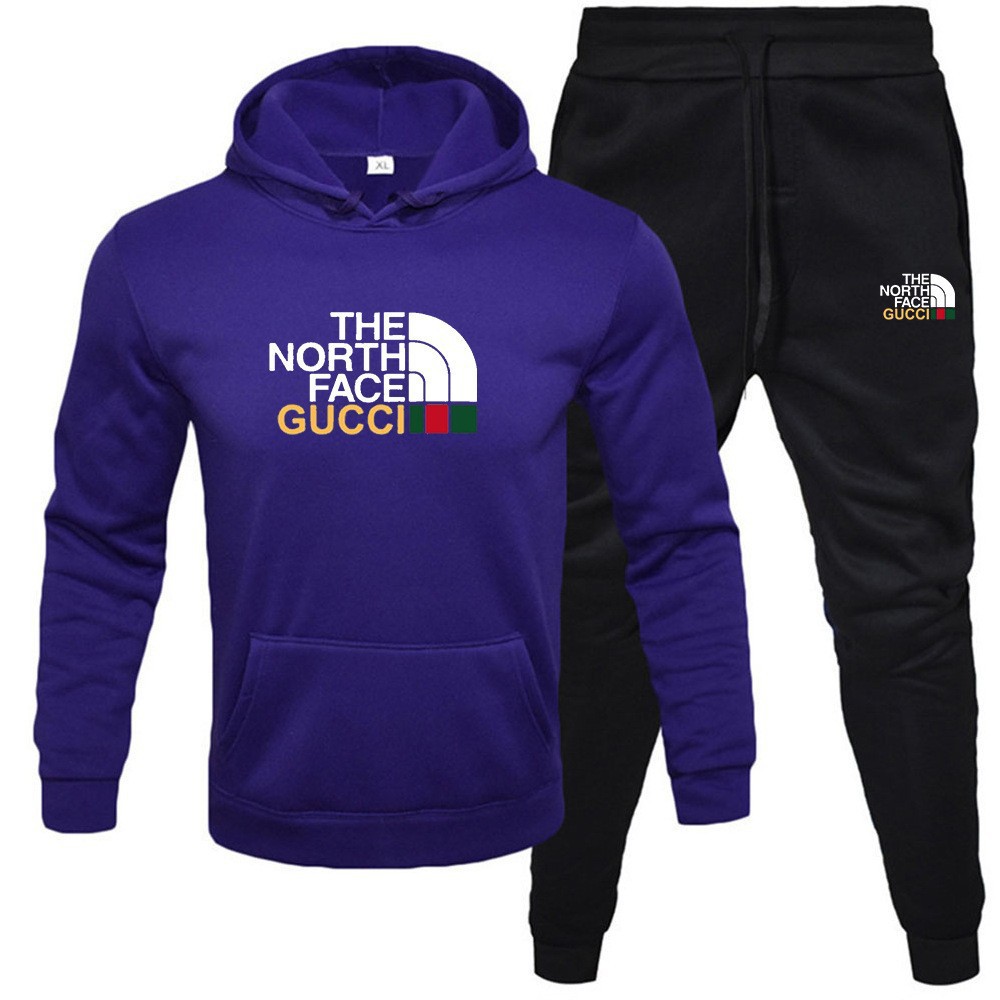 Venta caliente transfronteriza hombres otoño e invierno sudadera con capucha traje de suéter más terciopelo cálido traje casual suéter deportivo al por mayor