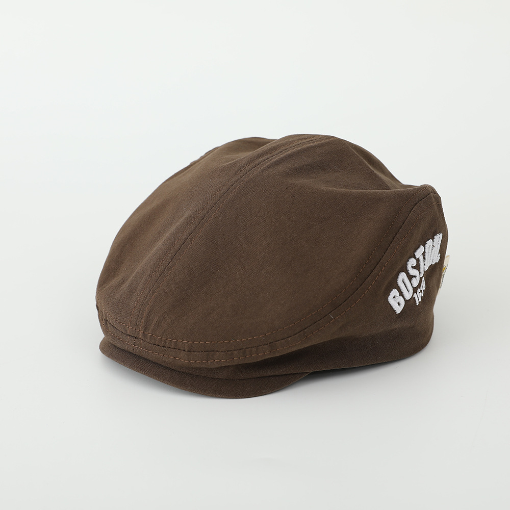 Boston sombrero de protección solar para niños, primavera y otoño, chico guapo, boina de calles, gorra pintora de niñas