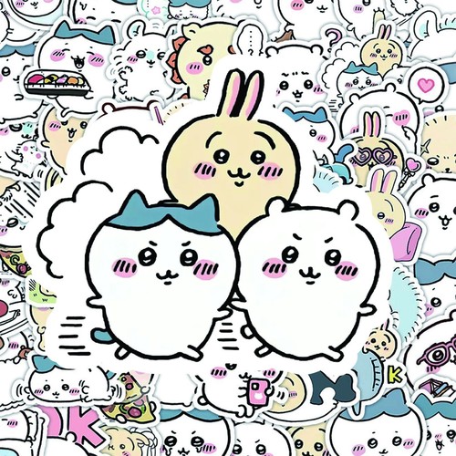 60 cute cartoon dog children's doodle stickers stationery box laptop cup DIY decoration sticker