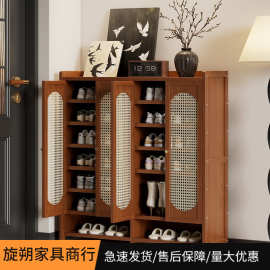 古典中式鞋柜一体柜家用门口隔断玄关柜入户进门大容量收纳鞋架子