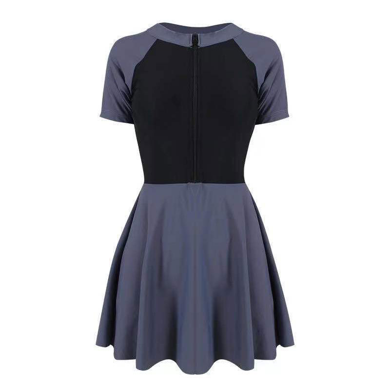 HURUN traje de baño para mujer 2023 nuevo popular adelgazamiento vientre que cubre una pieza profesional de aguas termales conservador más tamaño traje de baño deportivo