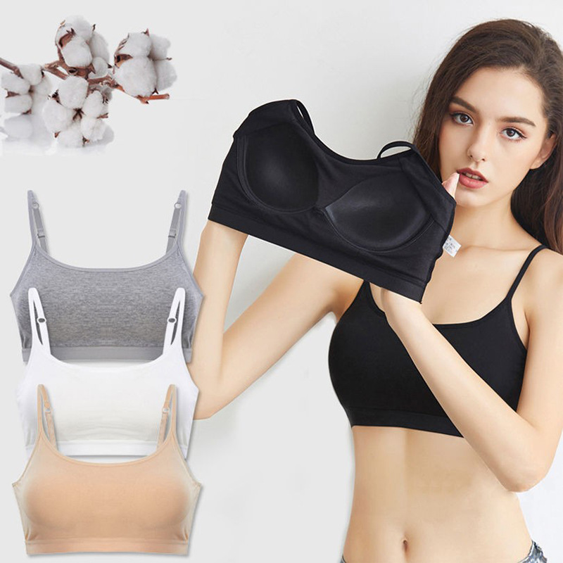 Ropa interior modal de las mujeres de una sola pieza taza belleza espalda envuelta pecho chaleco interior empuja hacia arriba el tubo superior sujetador deportivo inalámbrico