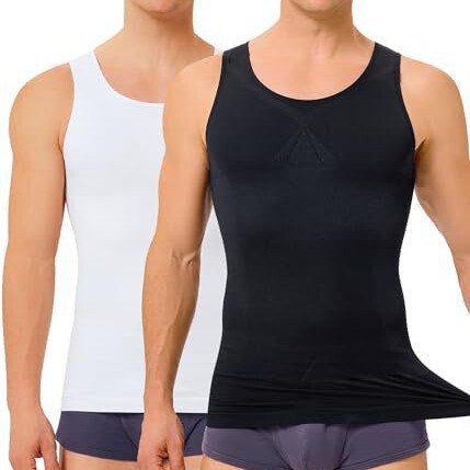 Cross-Border Hot-Selling Men's Seamless Vest Tummy Control Compression Shirt Men's Slimming Body Shaping Vest Fitness Shirt Set Cross-Border Hot-Selling Men's Seamless Vest Tummy Control Compression Shirt Men's Slimming Body Shaping Vest Fitness Shirt Set