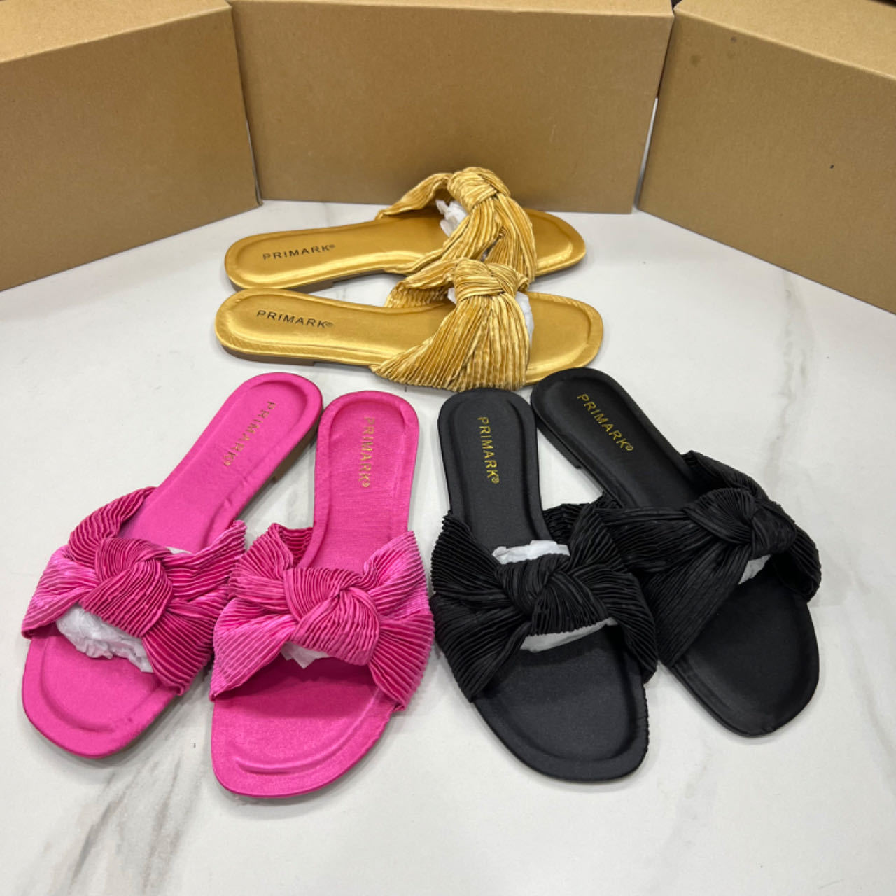 Stylish Women's Slippers With Bow And Comfortable Flat Sole_voghion.com