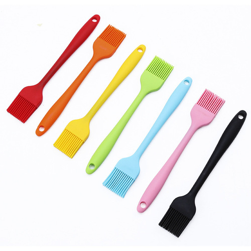 Baking Tools 21cm integrated small silicone brush, barbecue brush, oil brush, silicone sweep, DIY cake tool