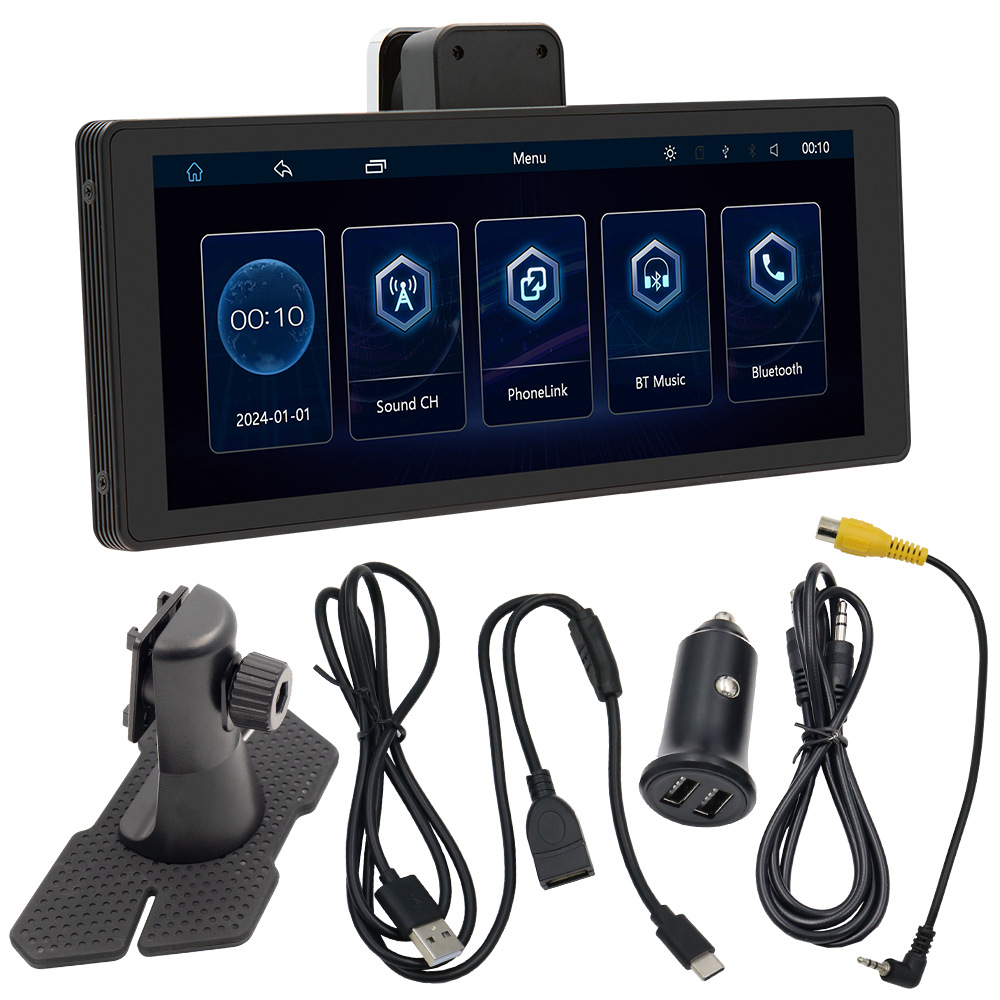Transfronterizo 10.26 pulgadas portátil Bluetooth MP5 player inalámbrico carplay coche navegación de control central