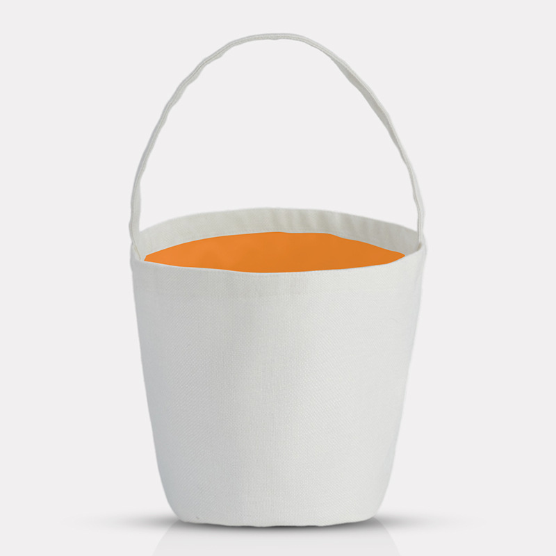 Bolsa de balde portátil de Halloween pascua caramelo multicolor 380g algodón cáñamo bolsa de regalo personalizada xqds0405a