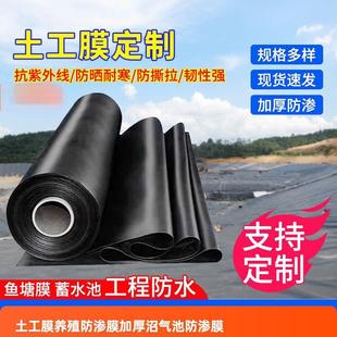 Factory Direct Supply of Anti-Seepage Geomembrane Black Glossy Pe Film Suitable for Biogas Pool Tailings Pond Engineering Quality Assurance