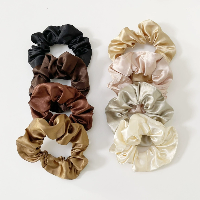 Набор резинок для волос, европейский стиль атласная верёвка для волос, assorted colors, мульти-пакет