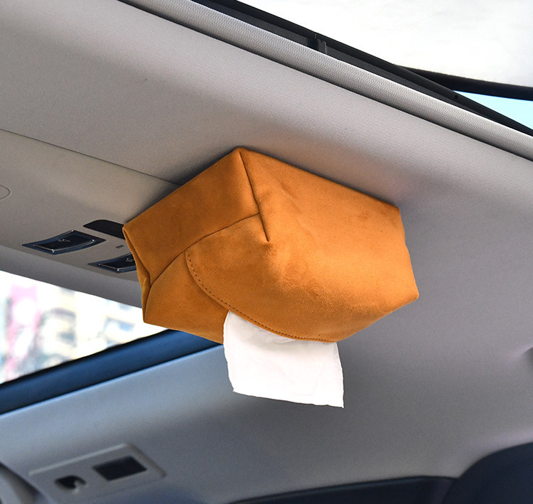 Cross-Border Tk Amazon Car Tissue Box with Magnetic Attachment for Car Ceiling, High-End and Simple Design, Suitable for Aito, Nio, and Im Motors