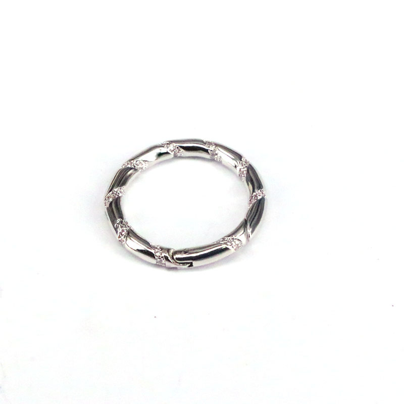 new style ring bamboo opening keychain spring buckle jewelry accessoriespicture3