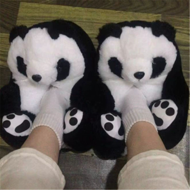 Cross -border Teddy Bear Slippers Teddy Bear Slipper Floor House Plush Deep Cotton Warm Shoes