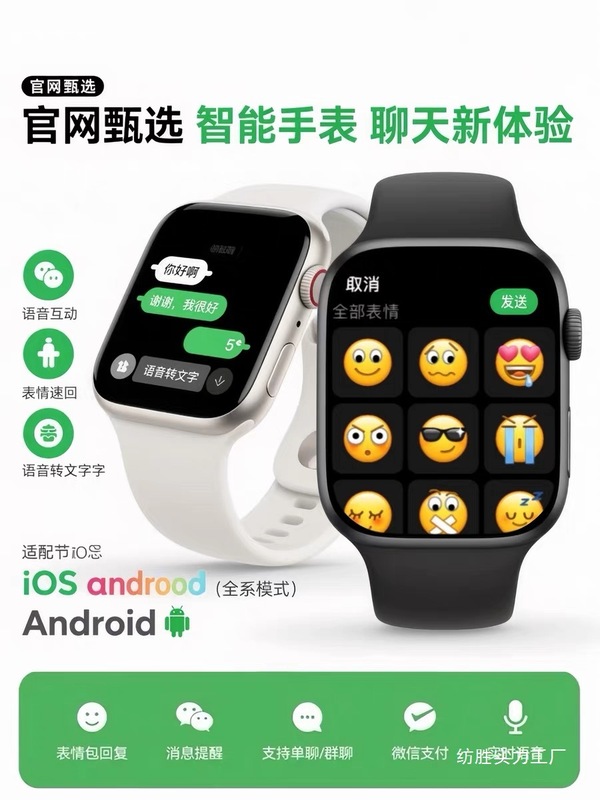华强北WATCH S10顶配新款防水游泳运动手环心率血压血糖智能批发|undefined