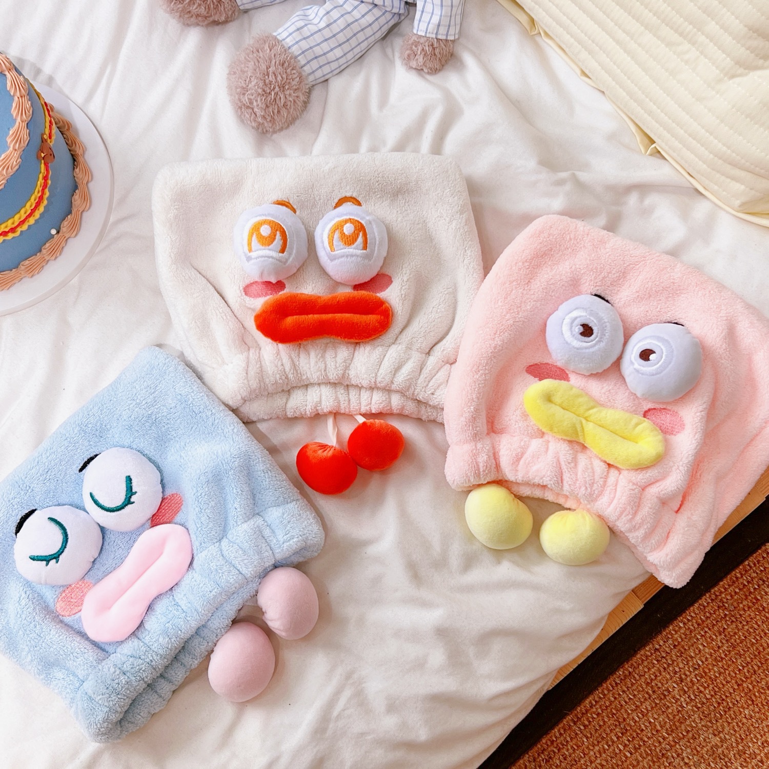 funny big eyes cute quickdrying absorbent towel hair cappicture3