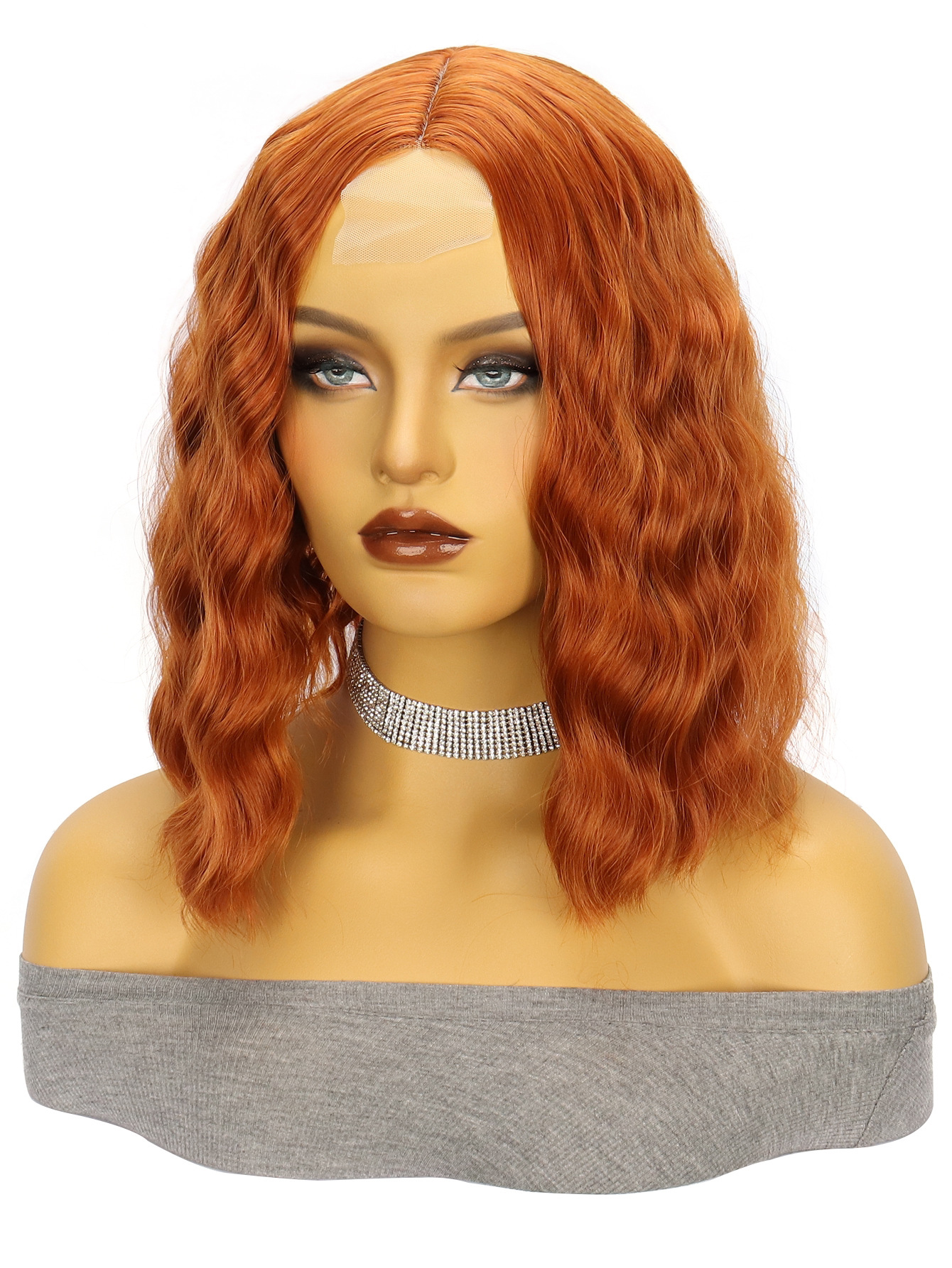 Women's Sexy Casual Holiday High Temperature Wire Centre Parting Curls Wigs display picture 4