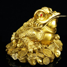 元宝三足铜金蟾 黄铜 金属工艺品家居客厅工艺品装饰摆件批发