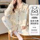 Confinement clothes with chest pad spring and autumn pure cotton postpartum sitting month nursing maternity pajamas spring and autumn Maternity Nursing home clothes