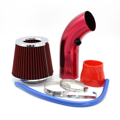 3inch car aluminum alloy intake pipe modification kit 76mm air filter universal filter mushroom head (Sorma kollektoru (Giriş)) - red-box-size-12-setsbox