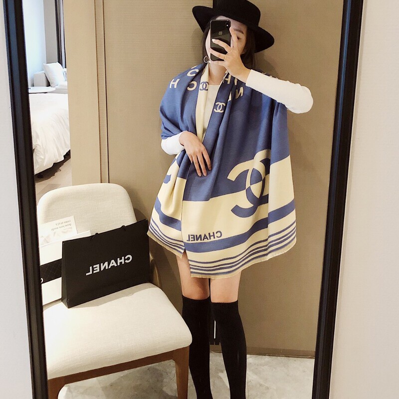 ヨーロッパとアメリカのトレンディなブランドの新しい秋冬カシミヤウールスカーフ、女性用、両面暖かい多用途ショール、デュアルユースのロングスカーフ|undefined