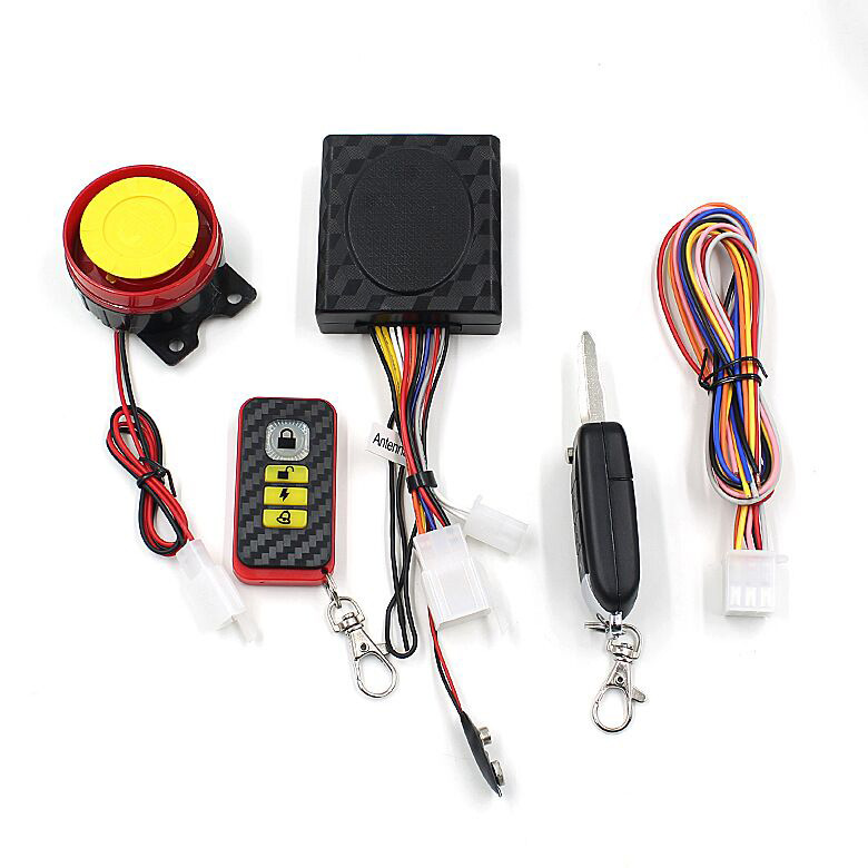 Cross border motorcycle Anti-theft alarm currency parts remote control engine A key to start one-way Theft prevention