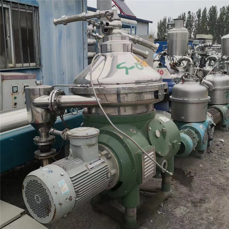 供应现货碟式离心机 全自动排渣式固液分离碟片离心机九成新