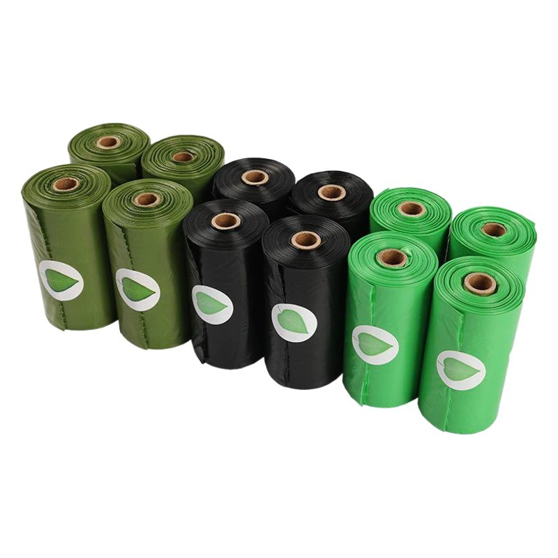 В наличии Разлагаемый мешок для мусора Pet Dog Poop Bag Открытый мешок для мусора Pet Разлагаемый мешок для мусора Оптовая продажа