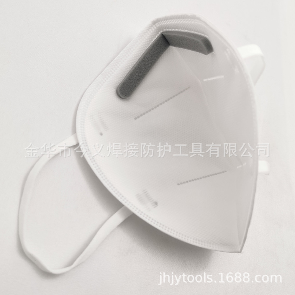 FFP2等级C型折叠三复合白色无阀防护口罩防尘口罩可定制定牌