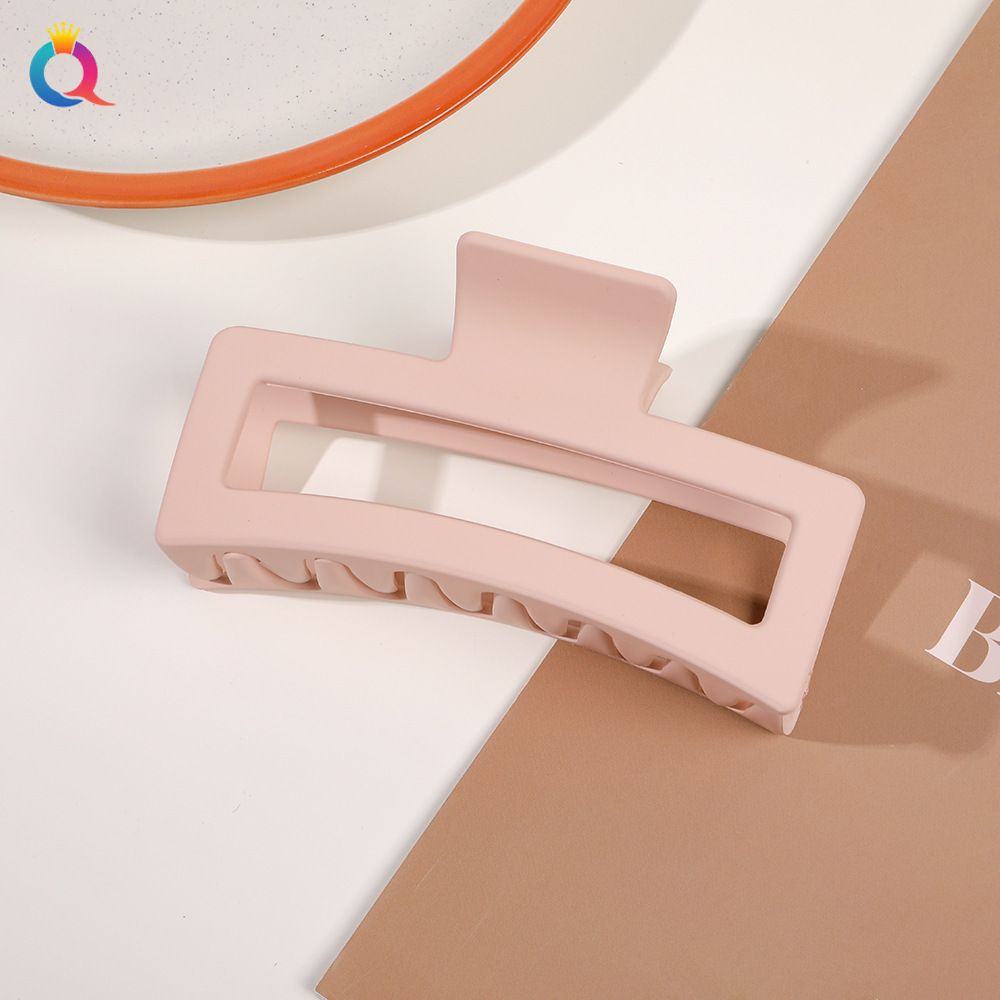 Oversized Shark Hair Claw Clip, Korean Morandi Style Hair Accessory_voghion.com