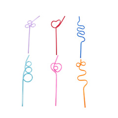 供應 創意吸管 PVC造型吸管 批發 1支  10根/包 60g