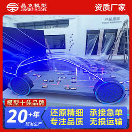 透明车模型 亚克力吸塑1:1大型仿真透明展示 透明车模型定制