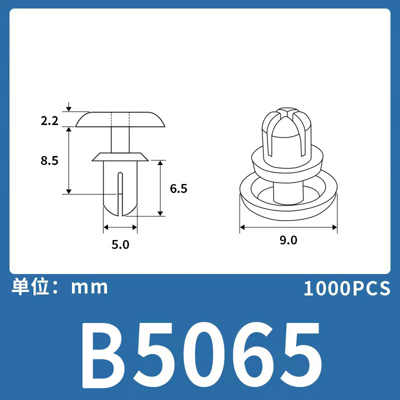 Expansión remache de nylon niño y madre hebilla de plástico hebilla de nylon remache fijo clip hebilla Blanco Negro