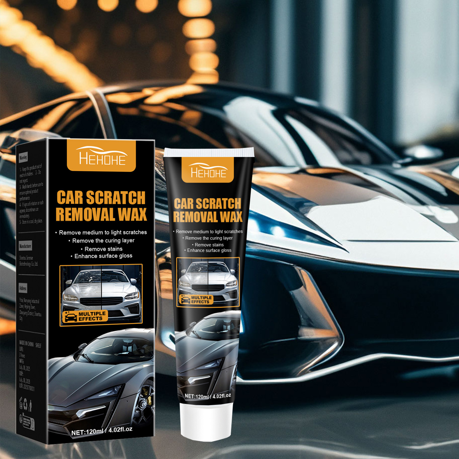 HEHOHE汽车划痕修复神器车漆细痕祛痕抛光镀膜刮花去痕翻新护理膏