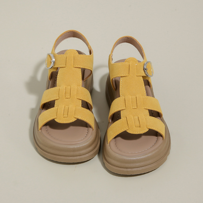Sandalias romanas de primavera y verano para mujeres 2026 nuevos zapatos de moda para mujeres, zapatos de playa gruesos y suaves no cansados