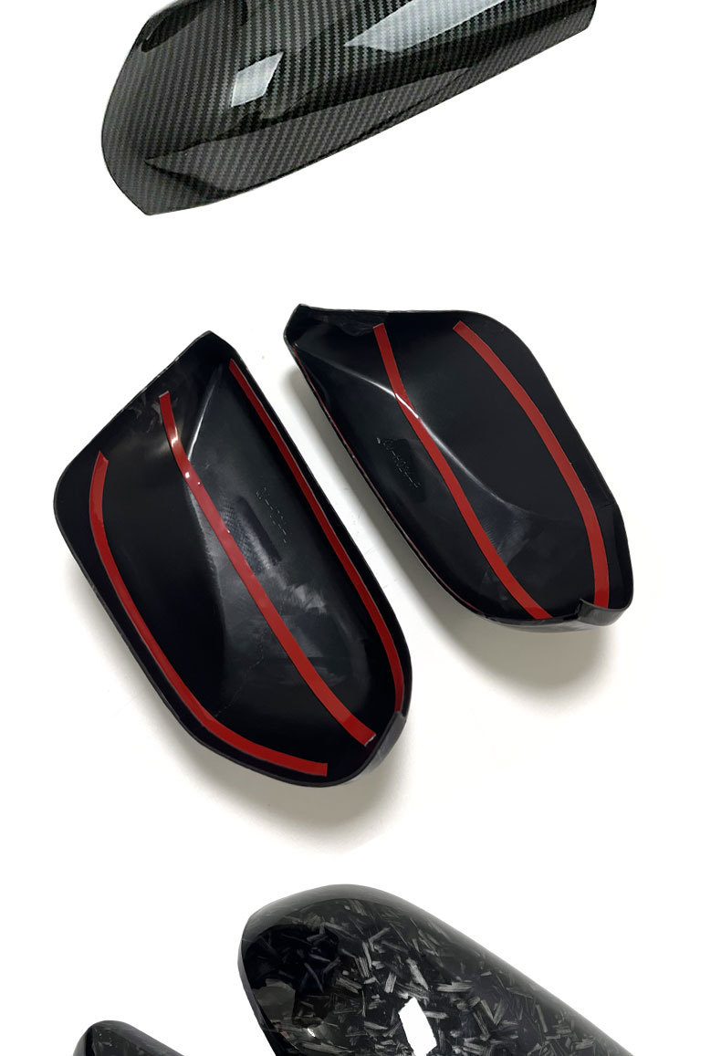 Suitable for Toyota 18-25 Eighth-Generation Camry, Carbon Pattern Forged Texture Adhesive Type Modified Rearview Mirror Shell