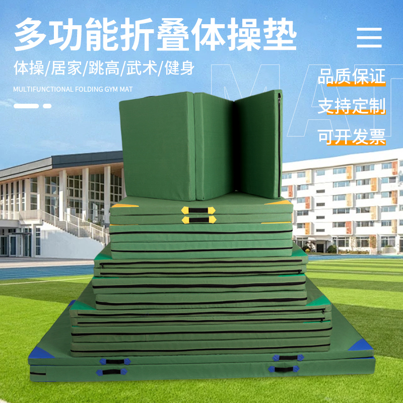 体操垫武术空翻摔跤训练垫舞蹈练功垫跆拳道折叠垫体育仰卧起坐垫