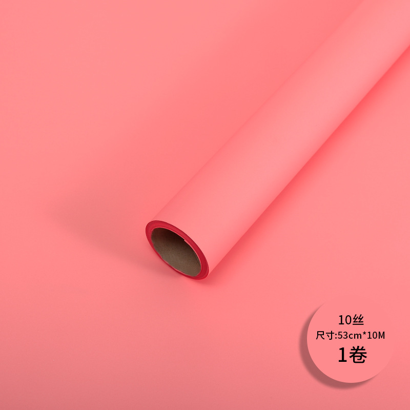 Red popular 10 seda coreana papel de estilo amor mate niebla papel esmaltado espesado impermeable duro florista de papel de envoltura