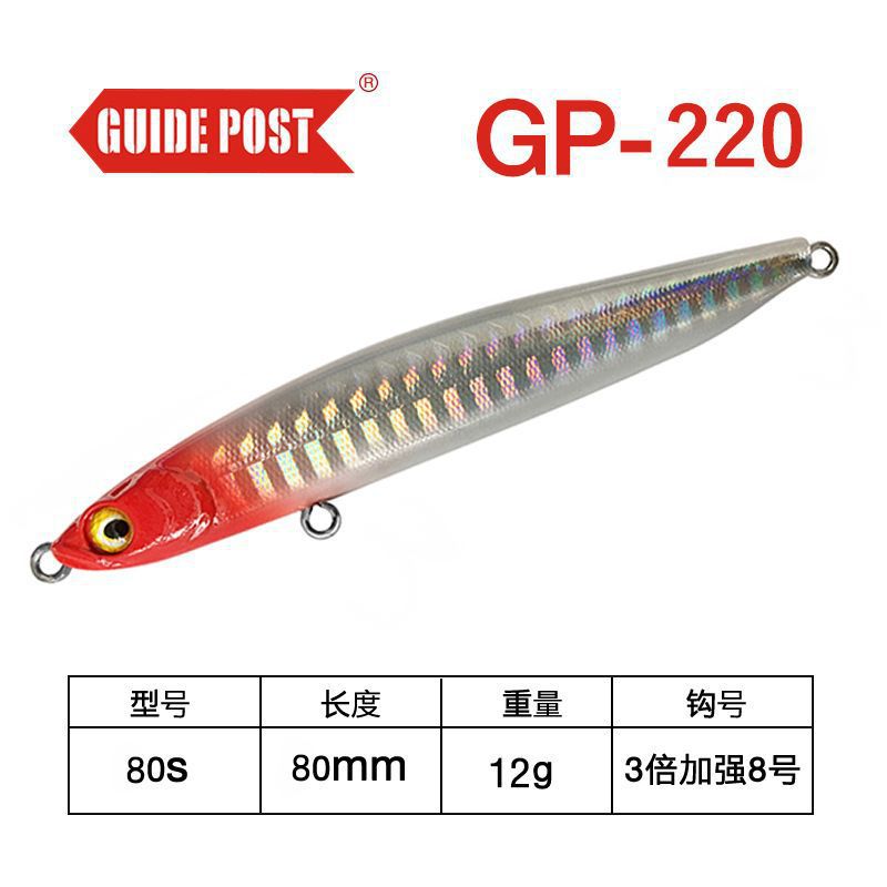 ↑ agua sumergida: GP - 220 colores 12 g / 8cm - Lista de compras obligatorias