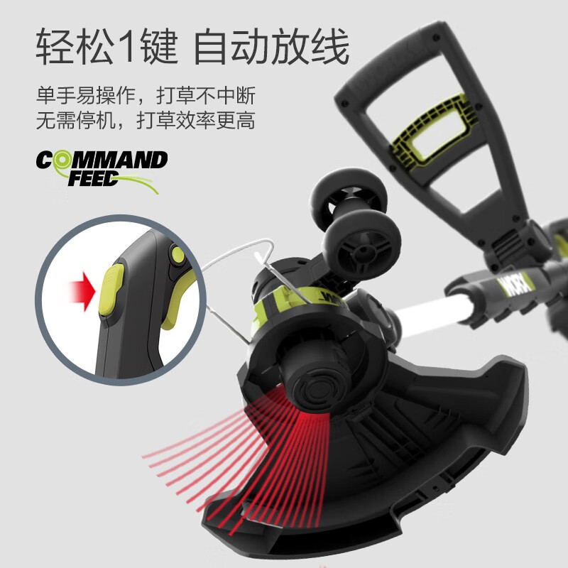 20V litio WD163 cortadora de hierbas ligera doméstica cortadora de césped eléctrica artefacto de poda WD1