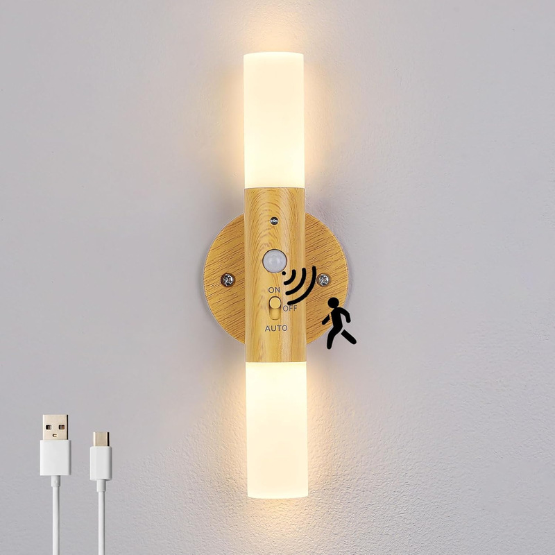 USB charging magnetic suction wall lamp intelligent human body induction wall lamp cabinet wall lamp induction night light 360 ° rotation USB charging magnetic suction wall lamp intelligent human body induction wall lamp cabinet wall lamp induction night light 360 ° rotation