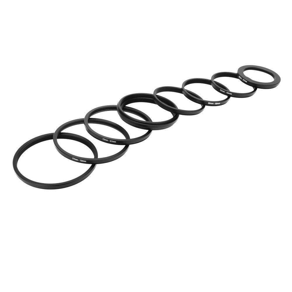 Todo-metal filtro adaptador de lente anillo pequeño giro gran giro pequeño 37-82 82-37 anillo secuencial anillo inverso