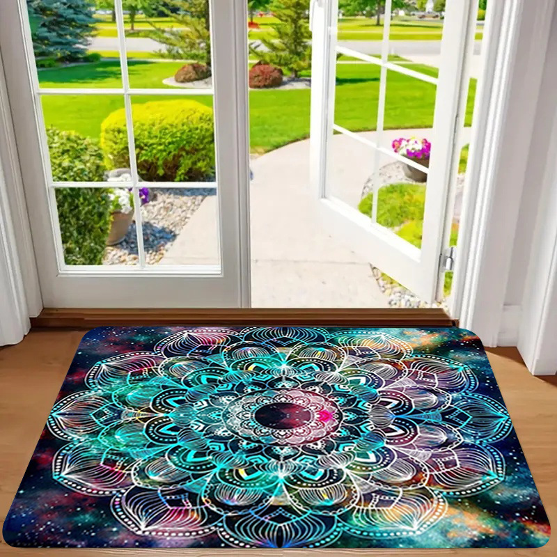 Alfombra de franela estampada, estilo playa, antideslizante, resistente a la suciedad, resistente al desgaste, alfombra para la entrada, dropshipping transfronterizo Y2.